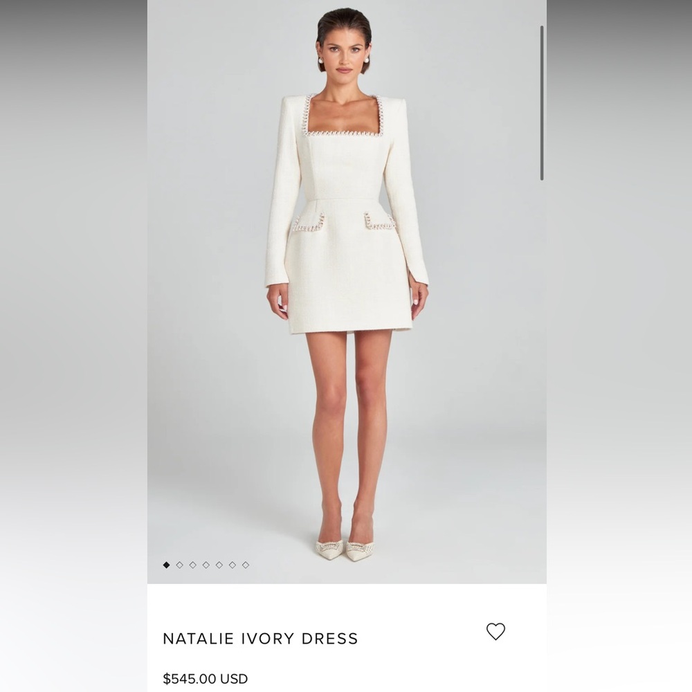 NADINE MERABI Natalie Ivory Dress